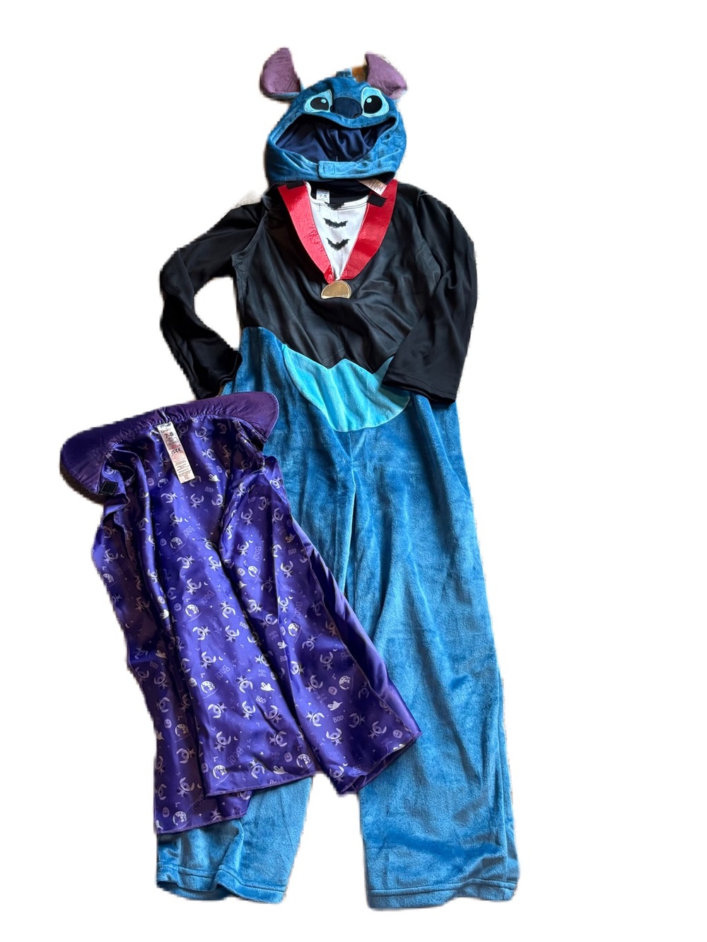Disney Stitch Vampire Costume Sz 7 8 Halloween World Land Cruise